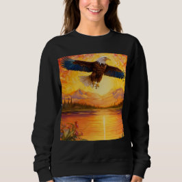 Adler fliegen ins Wasser Sweatshirt