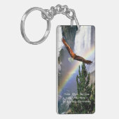 Adler fliegt über den Regenbogen - 2 Seitliche Sch Schlüsselanhänger (Vorderseite links)