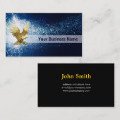 Adler Flug bei Nachtkarte Visitenkarte (Vorne/Hinten)