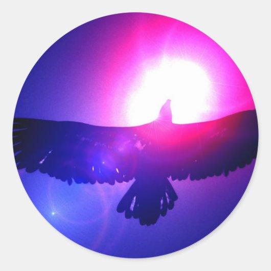 Adler Flüge - Adler Runder Aufkleber (Vorderseite)