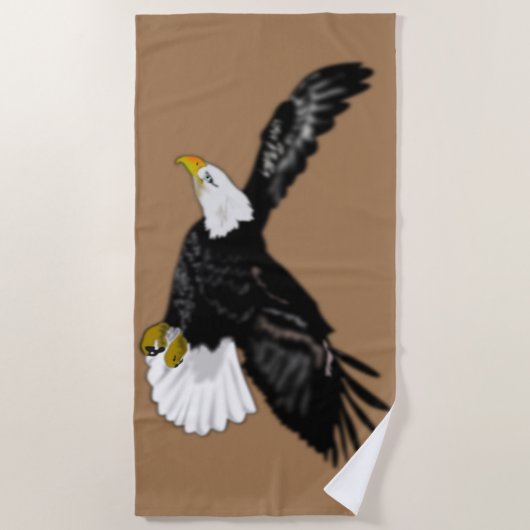 Adler Flying Beach Handtuch - Ihre Farbe (Vorderseite)