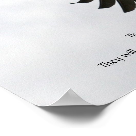 Adler-Foto mit Bibelverse Poster (Ecke)