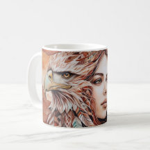 Adler - Frau - Wolf - Aquarellkunst 1 - Fanspass