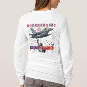 Adler-Freiheitsflug weiß T-Shirt (Rückseite)