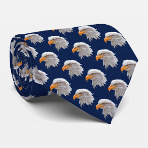 Adler Frenzy Krawatte doppelseitiger Druck (Navy)