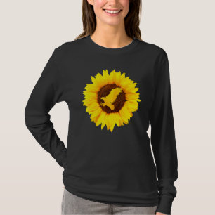 Adler für Frauen Hawk Animal Sunflower T-Shirt