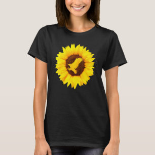 Adler für Frauen Hawk Animal Sunflower T-Shirt
