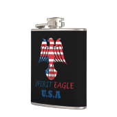 Adler Geist USA-Flagge Flachmann (Links)