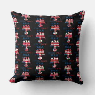 Adler Geist USA-Flagge Kissen