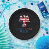 Adler Geist USA-Flagge Pappteller (Party)