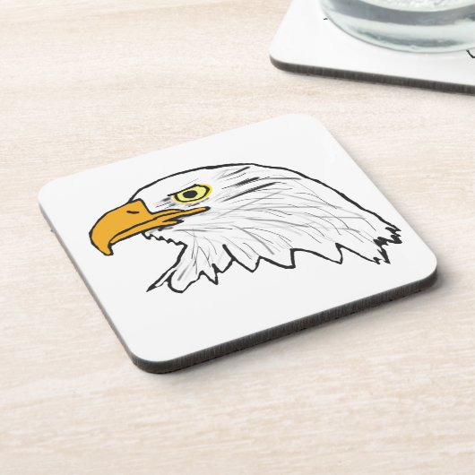 Adler Getränkeuntersetzer (Linke Seite)