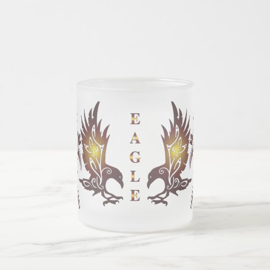 Adler Glasbecher Mattglastasse (Mittel)