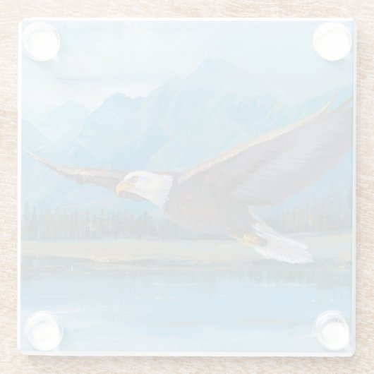 Adler Glasuntersetzer (Rückseite)