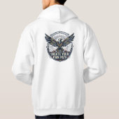 Adler Grafik Custom Pullover Hoodie (Rückseite)