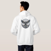 Adler Grafik Custom Pullover Hoodie (Schwarz voll)