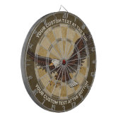 Adler greift Dartboard an Dartscheibe (Vorderseite Links)