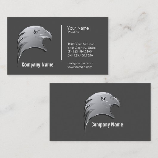 Adler Head - Berufliche Visitenkarte (Vorne/Hinten)