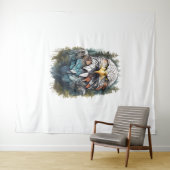 Adler Head in Forest Wandteppich (Beispiel (Horizontal))