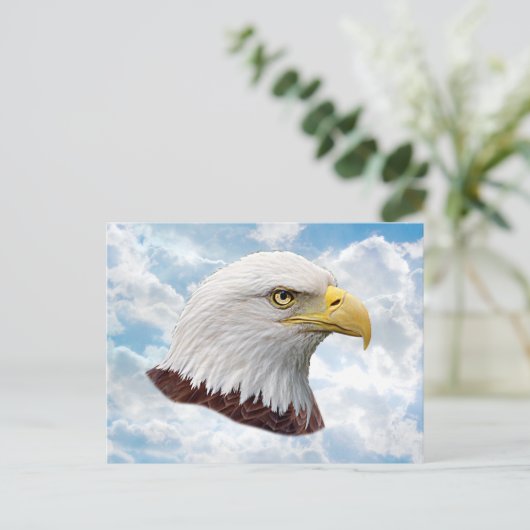 Adler Head - Postkarte (Stehend Vorderseite)