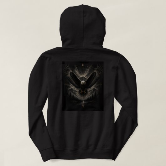 Adler Herren Kapuzenpullover Hoodie (Design Rückseite)