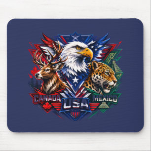 Adler Hirsch Jaguar Natur Kunst Weltmeisterschaft Mousepad