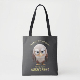 Adler, ich bin nicht stur, mein Weg ist immer rich Tasche