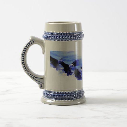 Adler im Flug Bierglas (Links)