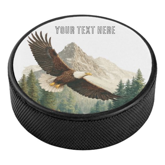 Adler im Flug  Eishockey Puck (3/4)