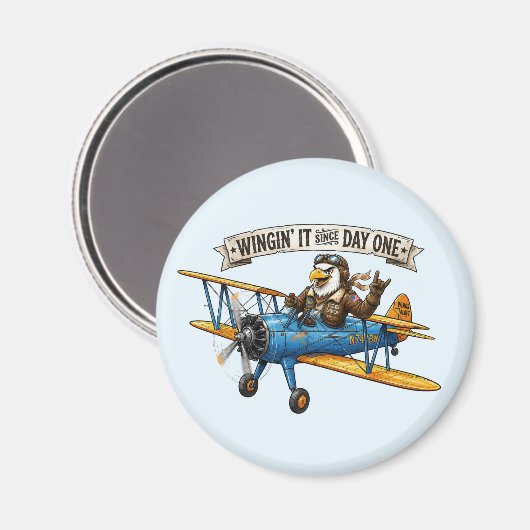 Adler im Flug Magnet (Vorderseite/Rückseite)