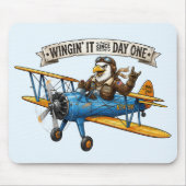 Adler im Flug Mousepad (Vorne)