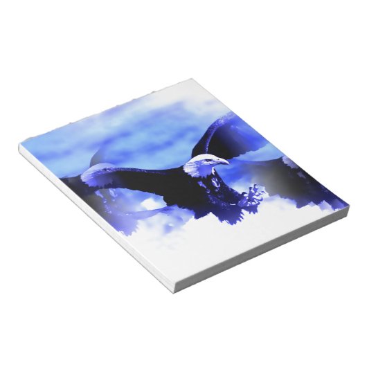 Adler im Flug Notizblock (angewinkelt)