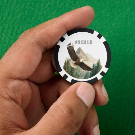 Adler im Flug Pokerchips (Hand)