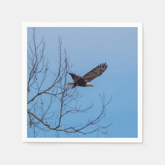 Adler im Flug Serviette (Vorderseite)