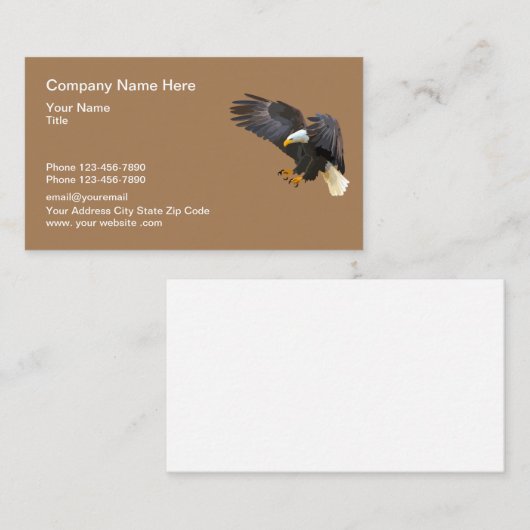 Adler im Fluglotsendesign Visitenkarte (Vorne/Hinten)