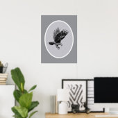 Adler im Licht Poster (Heimbüro)