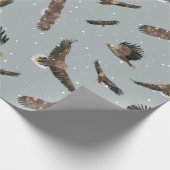 Adler im Schnee Geschenkpapier (Ecke)