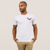 Adler im T - Shirt "Stift & Tinte line" (Vorne ganz)