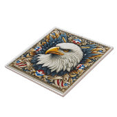 Adler im Verzierten Fliesendesign Fliese (Seite)