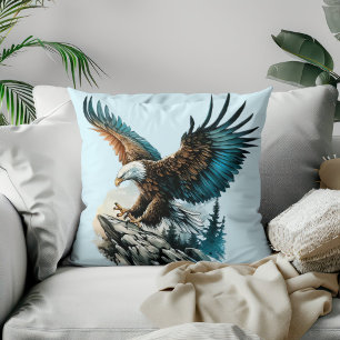 Adler in Aquarell Kissen