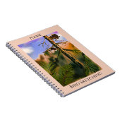 Adler in Bäumen Personalisierter Text Vögel Augen Notizblock (Rechte Seite)