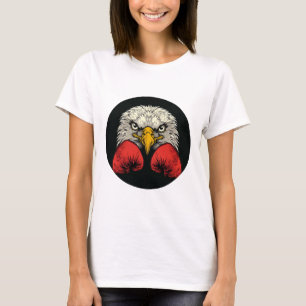 Adler in Boxhandschuhen für eine coole Boxer Aussa T-Shirt