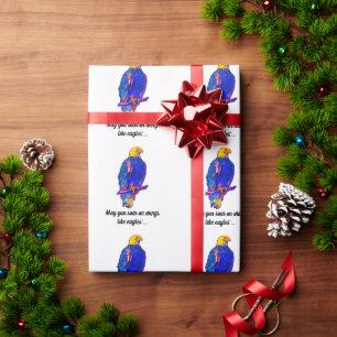 Adler in den Farben Bibelwinge wie Adler Geschenkpapier