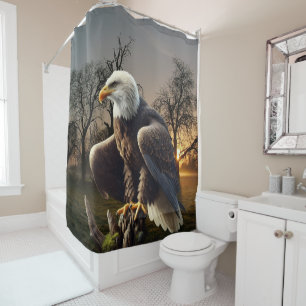 Adler in der Wildnis Duschvorhang