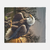 Adler in der Wildnis Fleecedecke (Vorderseite (Horizontal))