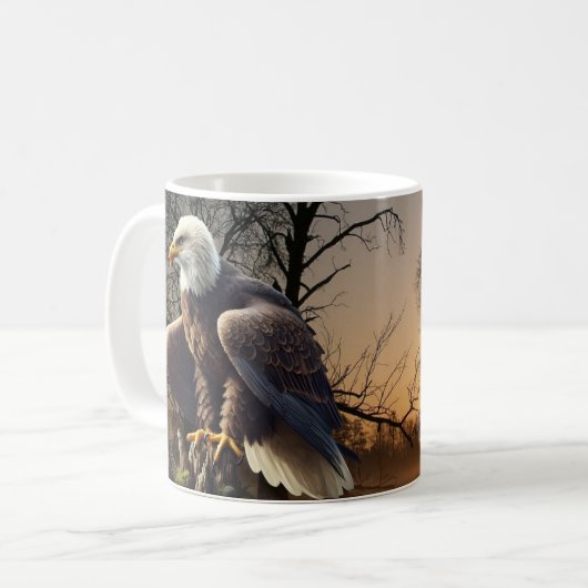 Adler in der Wildnis Kaffeetasse (Vorderseite Links)