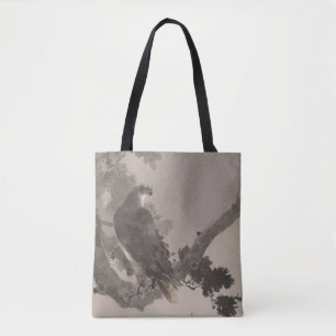 Adler in einem Baum von Watanabe Seitei Tasche