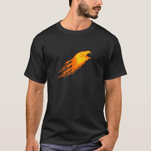 Adler in Flammen T-Shirt (Vorderseite)