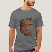 Adler in Flight Dark Tshirt (Vorderseite)