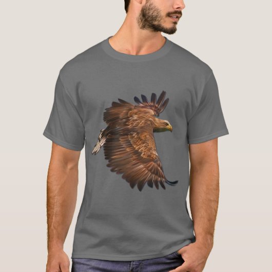 Adler in Flight Dark Tshirt (Vorderseite)
