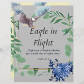 Adler in Flight Gedicht Personalisierte Papier Sta (Vorne/Hinten)